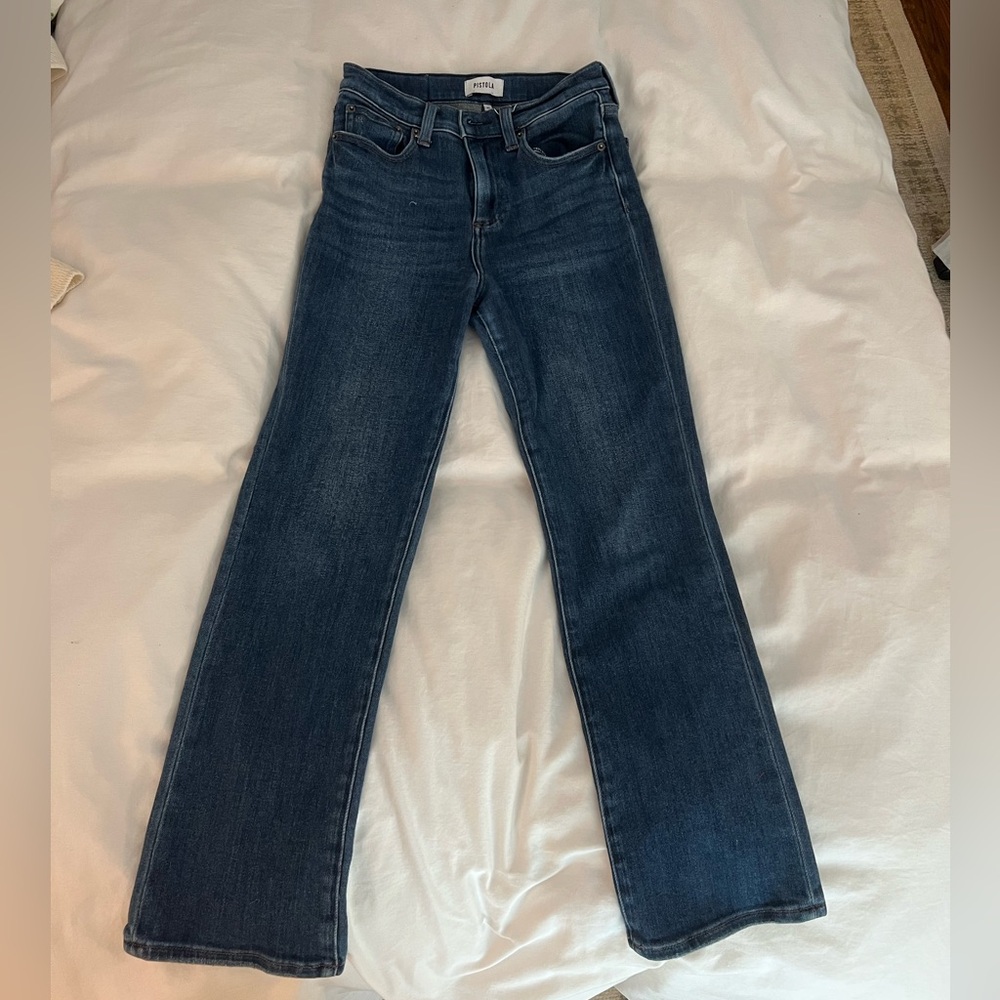 Pistola Lennon High Rise Boot Dark Wash Jeans